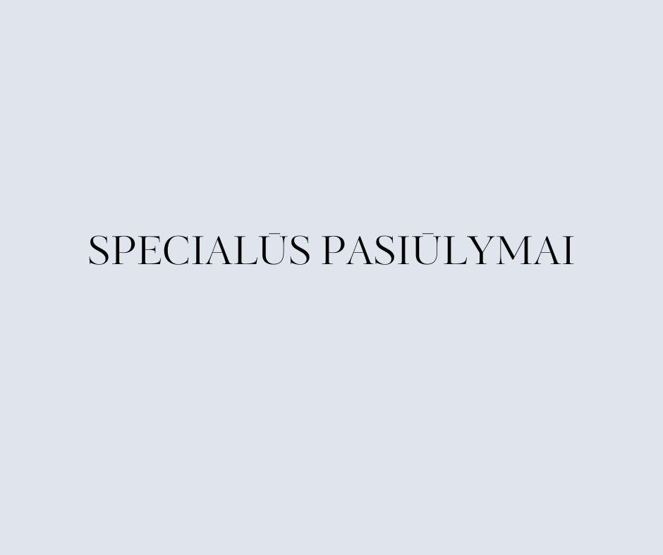 Specialus pasiulymai